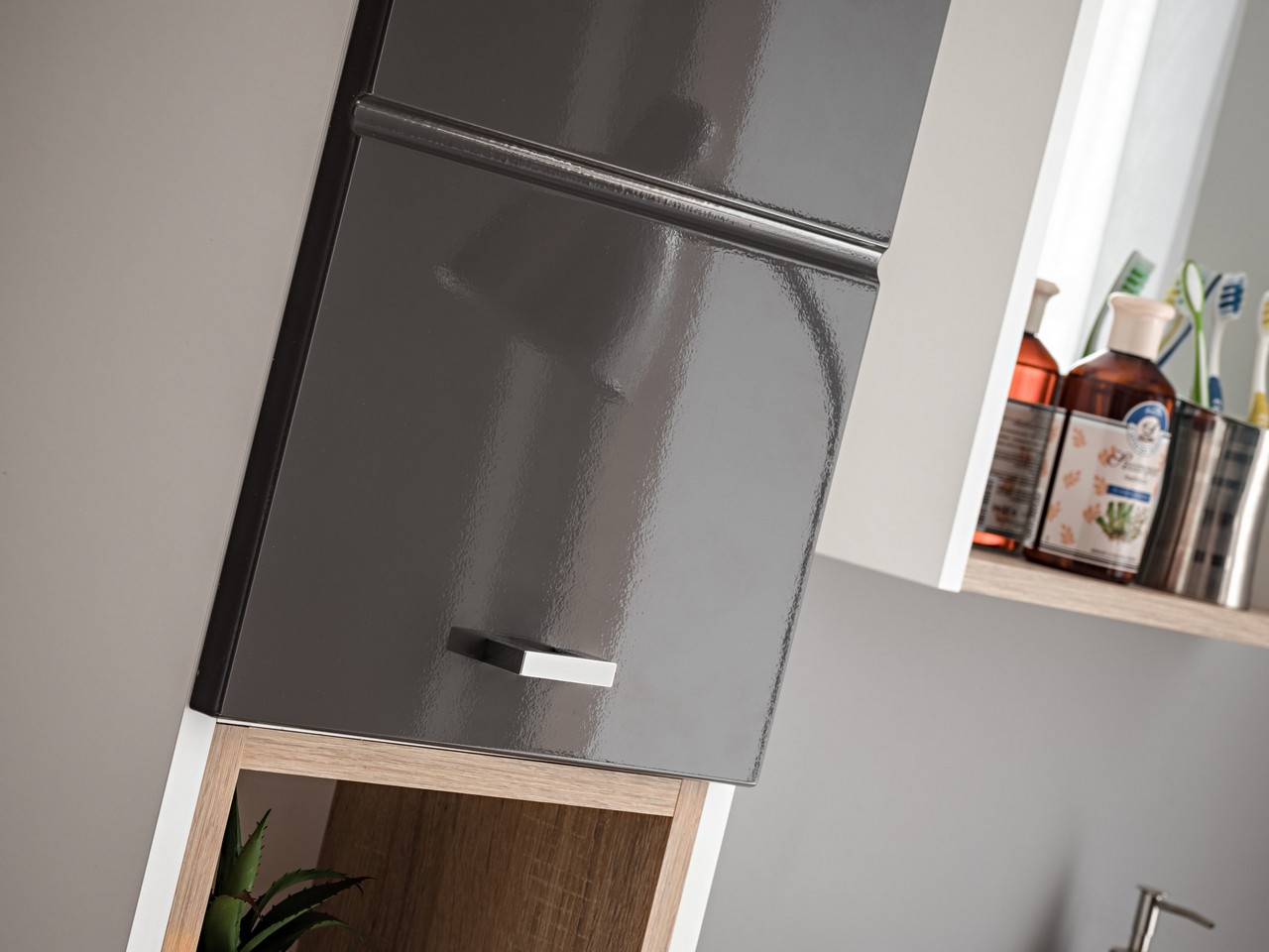 commad - Finka 800- 2D šedá kúpeľňová skrinka