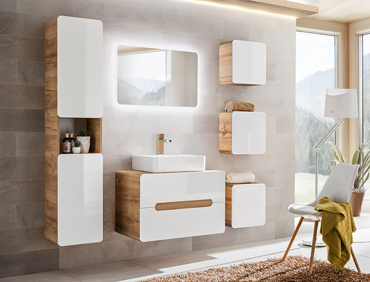 commad - ARUBA WHITE 829-UN-80CM FSC kúpeľňová skrinka